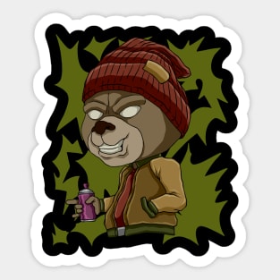 Street Bear Sticker